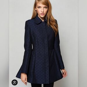 ASOS Jacquard Peplum Coat 10